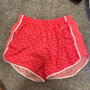 PINK TRACK SHORTS